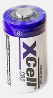 XCell CR2 batterij (spanning 3 V, hoogte 27 mm, gewicht 11 g, ø 15,6 mm, 850 mAh, lithium-wegwerpbatterij) 144465