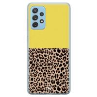 Samsung Galaxy A52 (5G) siliconen hoesje - Luipaard geel