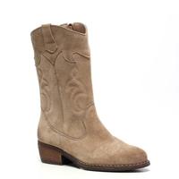 Scapino TwoDay suède cowboylaarzen beige