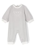 Emporio Armani Kids Romper met geborduurd logo - Grijs