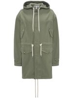 JW Anderson parka en coton à capuche - Vert