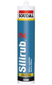 Soudal Silirub 2 | Siliconenkit | Zwart | 300 ml - 102393