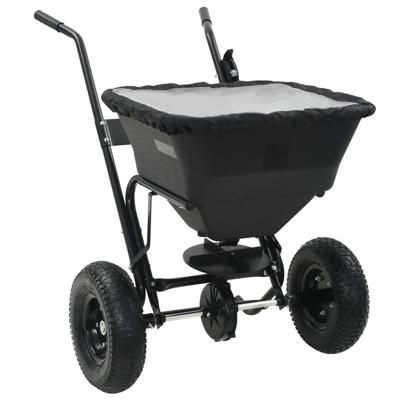 vidaXL Strooiwagen duwmodel 45 L 106x73x76 cm PVC en staal vidaXL Strooiwagen duwmodel 45 L 106x73x76 cm PVC en staal