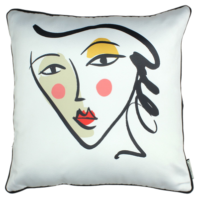 Wants&Needs Accessoires Kussen Face Polyester Multi 45 X 45