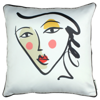 Wants&Needs Accessoires Kussen Face Polyester Multi 45 X 45