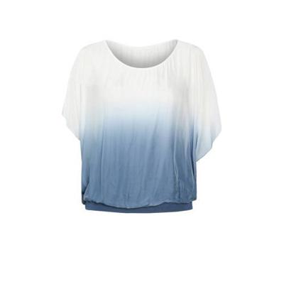 Paprika dip-dye top wit/blauw