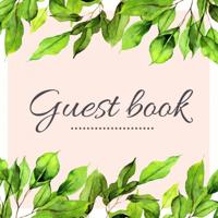 Mooie  Gastenboeken Green Leaves Floral Tropisch Gastenboek voor Huwelijk | Bruiloft | Verjaardag | Babyshower | Babyborrel | Verjaardag | Pensioen | Feest en meer