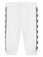 Dolce & Gabbana Kids pantalon de jogging à bandes contrastantes - Blanc