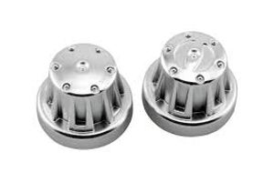 Axial Hub Cover Set - Satin Chrome (4pcs) (AX8080)