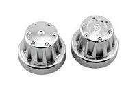 Axial Hub Cover Set - Satin Chrome (4pcs) (AX8080) - thumbnail