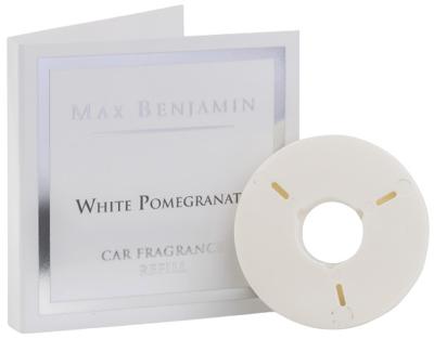 Max Benjamin navulling autoparfum White Pomegranate 7 cm wit Max Benjamin navulling autoparfum White Pomegranate 7 cm wit