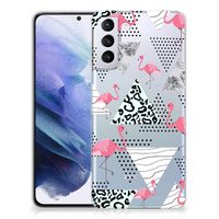 Samsung Galaxy S21 Plus TPU Hoesje Flamingo Triangle - thumbnail