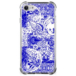 Extreme Case iPhone SE 2022/2020 | iPhone 8/7 Angel Skull Blauw