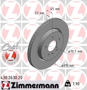 Remschijf Coat Z 430263020