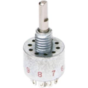 C & K Switches MA10L2NCQF Draaischakelaar 125 V, 28 V/DC 250 mA Schakelposities 10 IP67 1 stuk(s)