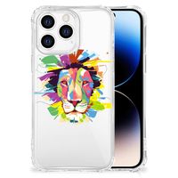 iPhone 14 Pro Stevig Bumper Hoesje Lion Color