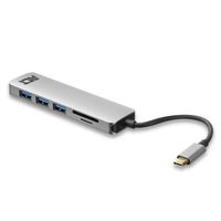 ACT AC7050 interface hub USB 3.2 Gen 1 (3.1 Gen 1) Type-C 5000 Mbit/s Grijs - thumbnail