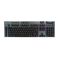 Logitech G G915 X LIGHTSPEED Low-Profile Wireless Gaming Keyboard, Double-Shot PBT Keycaps, volledig programmeerbare toetsen, RGB-achtergrondverlichting, GL Brown Tactile, US INT'L QWERTY - Zwart