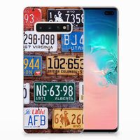 Samsung Galaxy S10 Plus Siliconen Hoesje met foto Kentekenplaten