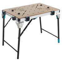 Wolfcraft 6909000 Master work 1600 mobiele werktafel 21 kg Zwart, Zilver