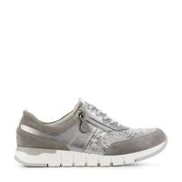 Waldlaufer 908009 comfort suède veterschoenen grijs