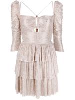 Sabina Musayev Plissé mini-jurk - Roze