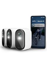 Arlo Essential 3 XL Batterij 2K Draadloze Wi-Fi Beveiligingscamera voor Buiten, 2K Video, Kleurennachtzicht, Licht, Bewegingsmelder, Sirene, 2-Weg Audio, met Arlo Secure Plan Proefperiode, Set van 3