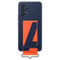 Samsung Galaxy A53 5G Siliconen Cover met Band EF-GA536TNEGWW - Navy - thumbnail