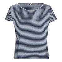 Streepjesshirt, grijs/jeansblauw-gemêleerd 44/46