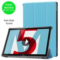 3-Vouw sleepcover hoes - Huawei MediaPad M5 10.8 inch / 10.8 inch Pro - lichtblauw