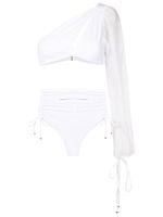 Amir Slama bikini à design asymétrique à une épaule - Blanc