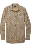 OLYMP Casual Regular Fit Overhemd beige, Motief - thumbnail