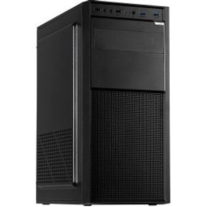 Inter-Tech A-301 Quad Midi Tower Zwart