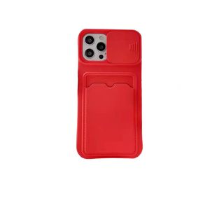 iPhone 13 Mini hoesje - Backcover - Pasjeshouder - Portemonnee - Camerabescherming - TPU - Rood