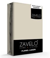 Zavelo Flanel Laken Zand-2-persoons (200x260 cm)