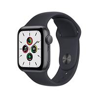 2021 Apple Watch SE (GPS, 40 mm) - Aluminium Case Space Grey, Sportband Midnight - Regular