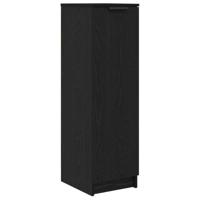 vidaXL Schoenenkast Zwart eiken 29.5 x 35 x 101 cm Bewerkt hout, Moderne Schoenenkast, Veel Opbergruimte, Rechthoekig Ontwerp, Stevige Organizer, Compacte Plank, Minimalistische Look