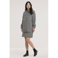 NOISY MAY jack NMFRANNIE met pied-de-poule zwart/wit