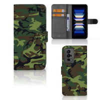 Xiaomi Poco F5 Pro Telefoon Hoesje Army Dark - thumbnail