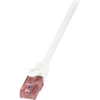 LogiLink CQ2091U RJ45 Netwerkkabel, patchkabel CAT 6 U/UTP 10.00 m Wit Vlambestendig, Snagless 1 stuk(s)