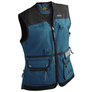 OWNEY Dames bodywarmer Dog Sport, petrol, Maat: S