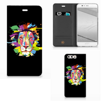 Huawei P10 Plus Magnet Case Lion Color