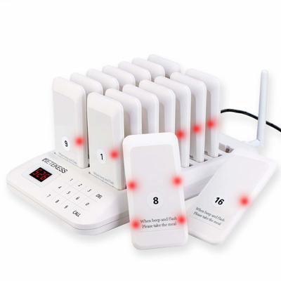 B-Deal Gasten Oproepsysteem - Reciever Met 16 Ontvangers - wit - TD157