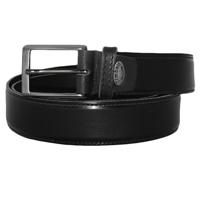 Timbelt Leren Riem Gestikt Zwart | Maat 105