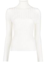 Allude pull en laine vierge à col roulé - Blanc