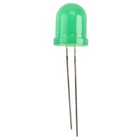 Kingbright LED 10mm diffus grün 60mcd Bedrade LED Groen Rond 10 mm 60 mcd 30 ° 25 mA 2.2 V