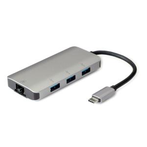 ROLINE 12.02.1108 laptop dock & poortreplicator USB 3.2 Gen 1 (3.1 Gen 1) Type-C Grijs