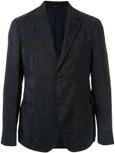 Giorgio Armani blazer à poches à rabat - Bleu