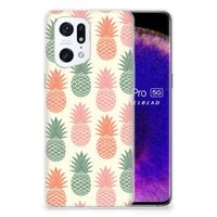 OPPO Find X5 Pro Siliconen Case Ananas