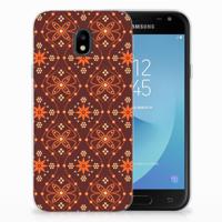 Samsung Galaxy J3 2017 TPU bumper Batik Brown